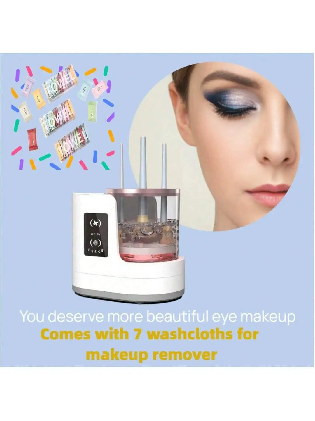 Skuggor Upgraded Rechargeable Electric Makeup Brush Cleaner