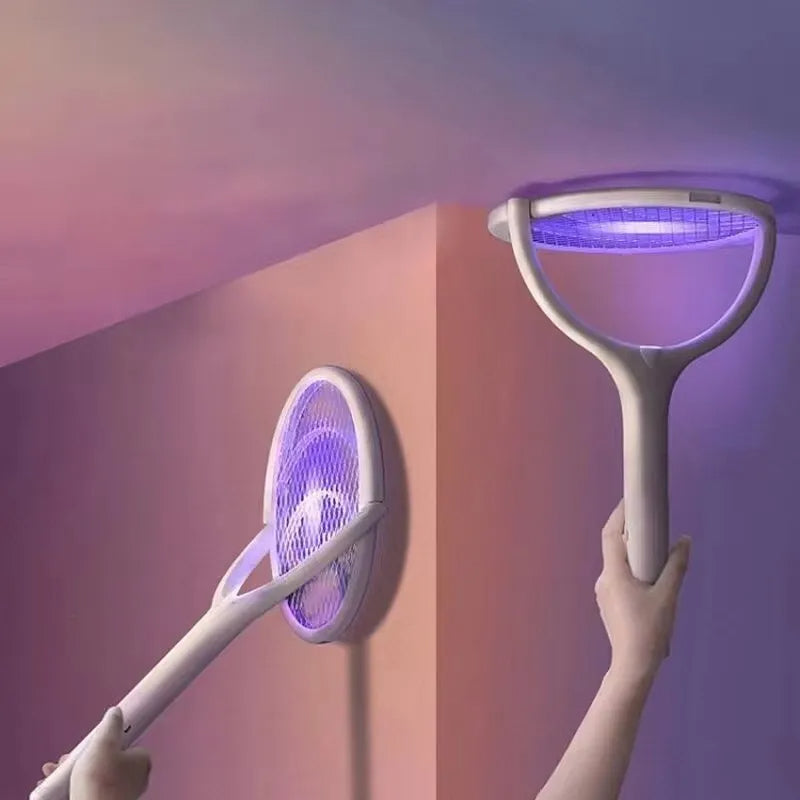 Skuggor USB Rechargeable Electric Insect Killer Racket, Lightweight And Safe