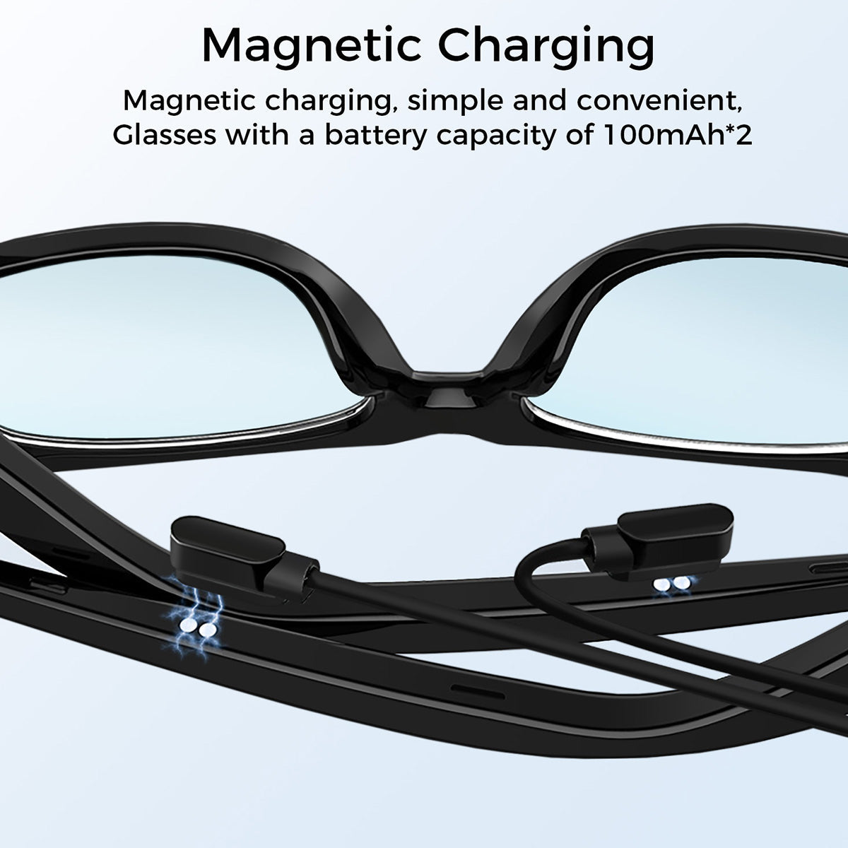 Bluetooth Smart Glasses with Detachable Lenses