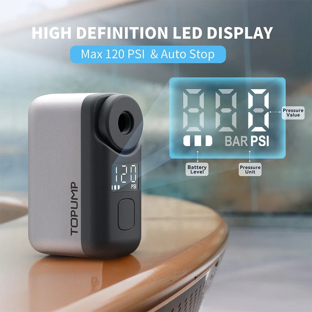 Skuggor VeloNova Smart Electric Mini Bike Pump Pro Portable