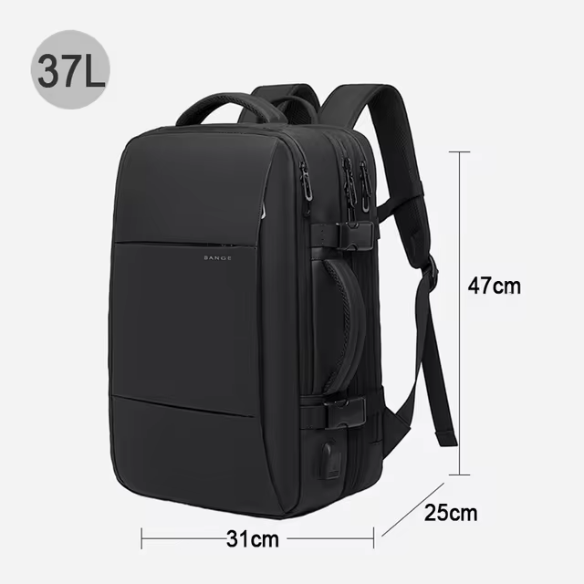 Skuggor Waterproof Travel Backpack With Expandable Capacity For Journeys