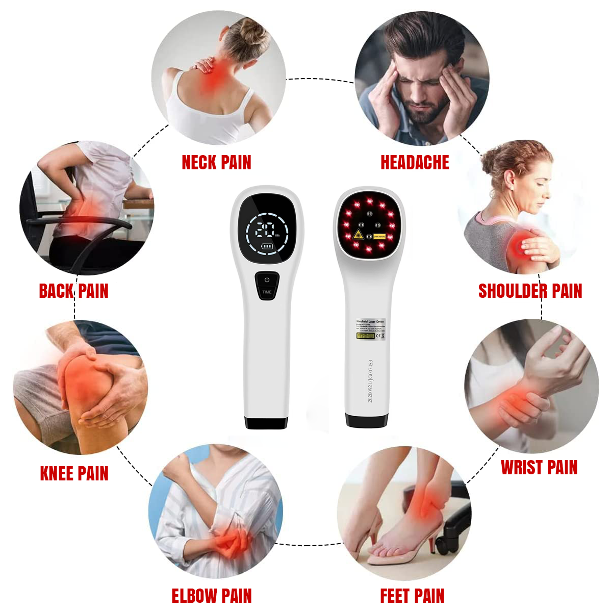 Skuggor LumaPulse Upgraded Cold Laser Red Light Therapy Device