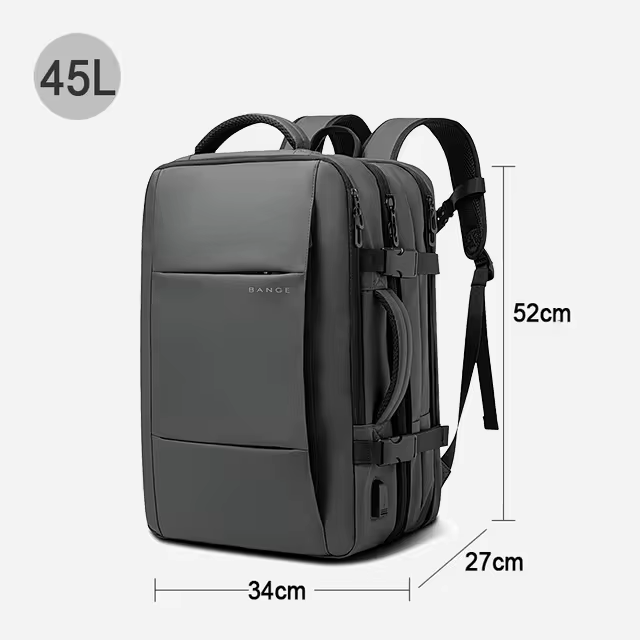 Skuggor Waterproof Travel Backpack With Expandable Capacity For Journeys