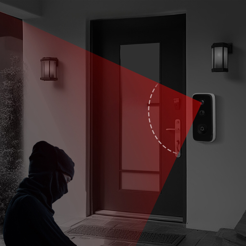 PortaView Wireless Smart Doorbell 3MP | Skuggor