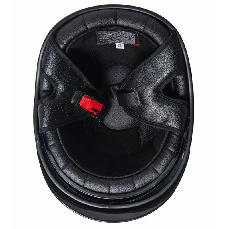 Skuggor NovaWeave CarbonLine Retro Half-Face Helmet DOT and ECE Approved