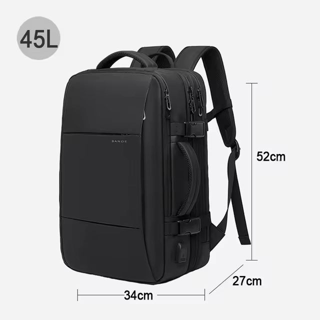Skuggor Waterproof Travel Backpack With Expandable Capacity For Journeys