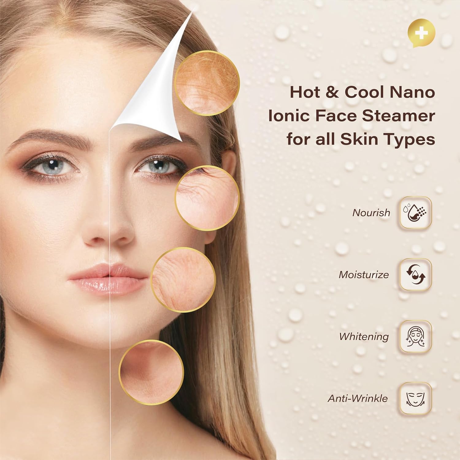 Skuggor Nova 6-in-1 Ionic Facial Steamer for Deep Skin Cleansing