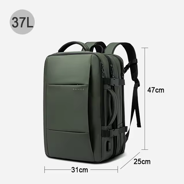 Skuggor Waterproof Travel Backpack With Expandable Capacity For Journeys