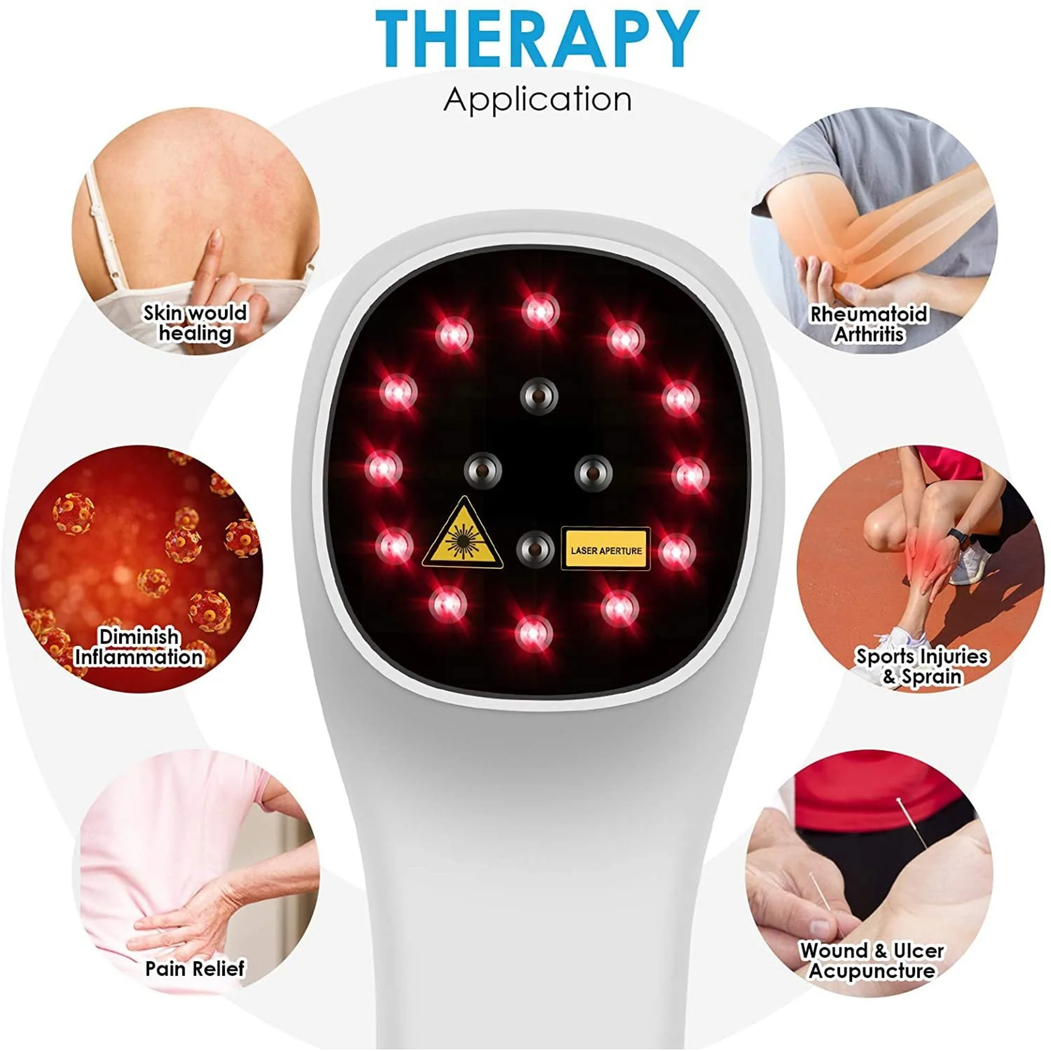 Skuggor At-Home Red Light Therapy With Portable LLLT Cold Laser Device