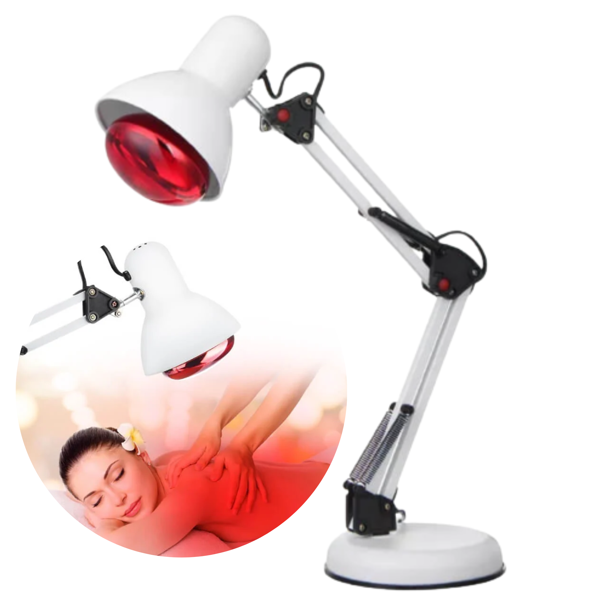 Skuggor Infrared Heating Lamp With Stand For Red Light Therapy
