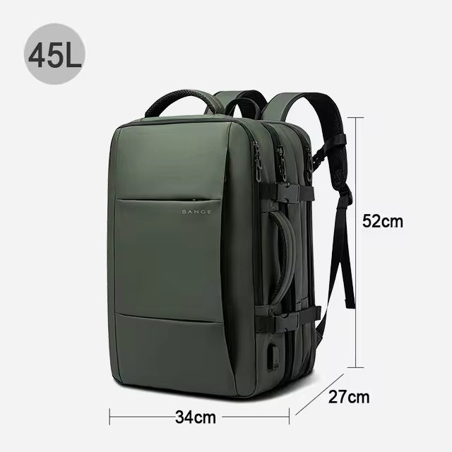 Skuggor Waterproof Travel Backpack With Expandable Capacity For Journeys