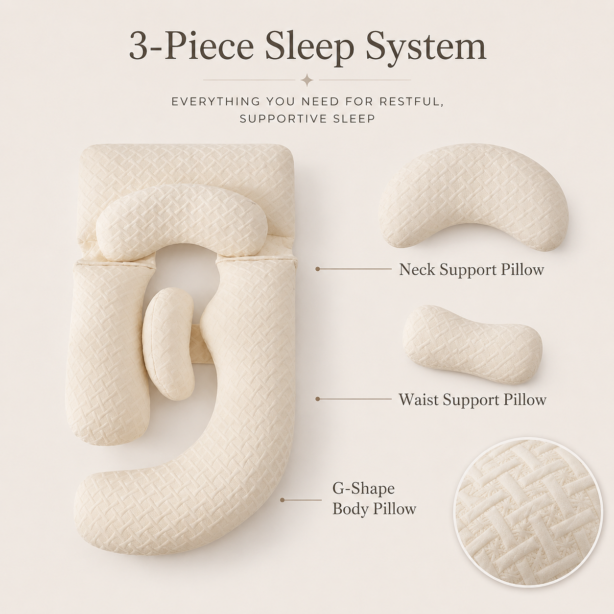 Skuggor Pregnancy Pillow Set
