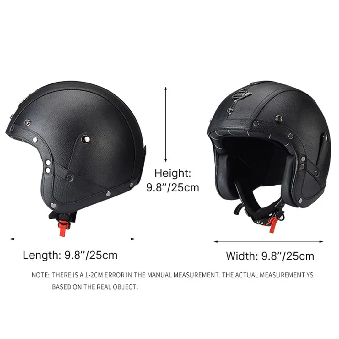 Skuggor Classic Retro AeroNova Helmet DOT and ECE Certified