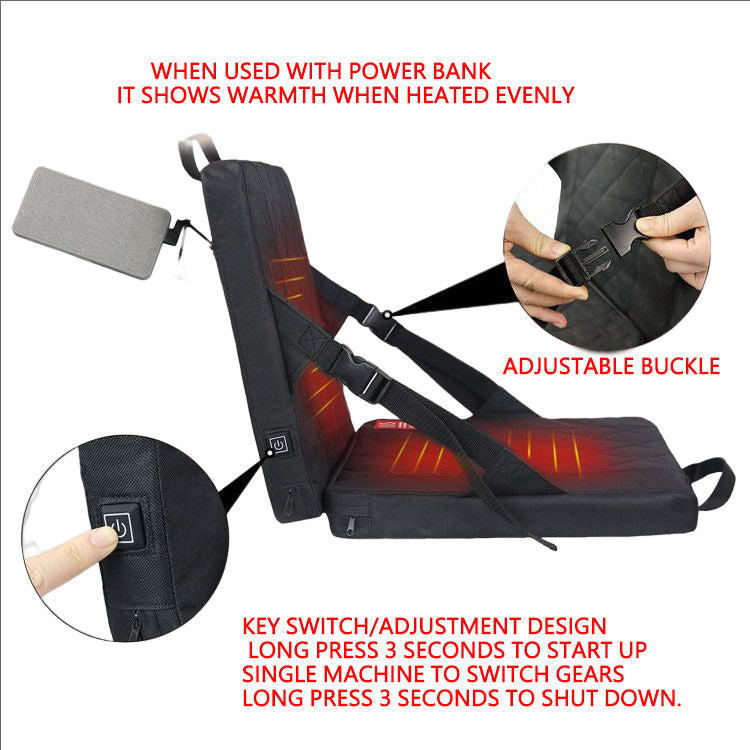 Skuggor Foldable Heated Seat Cushion With Three Temperature Settings