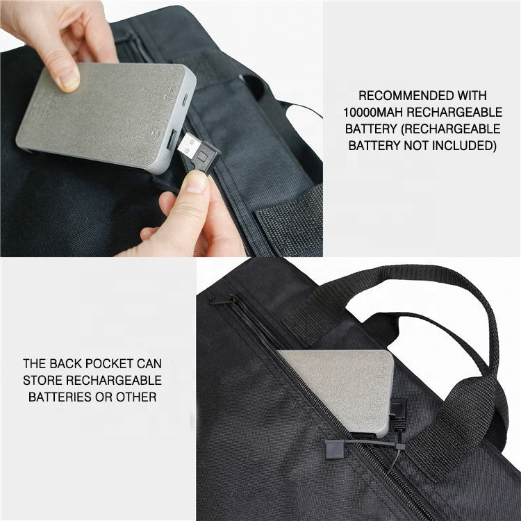 Skuggor Foldable Heated Seat Cushion With Three Temperature Settings