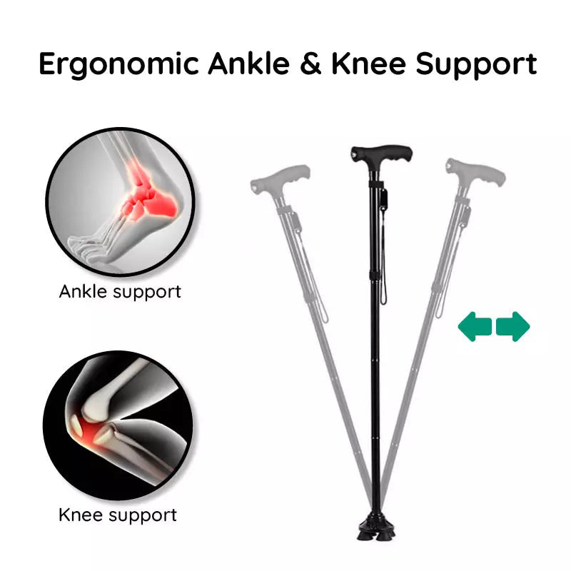 Skuggor Multi-Functional Foldable LED Walking Cane