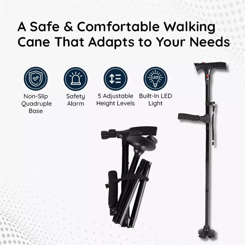 Skuggor Multi-Functional Foldable LED Walking Cane