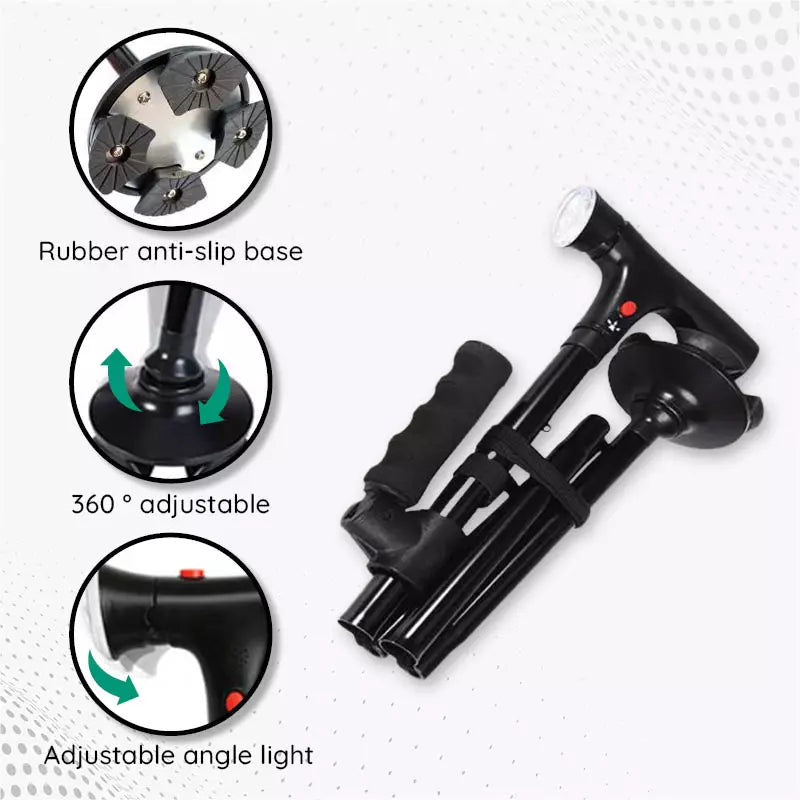 Skuggor Multi-Functional Foldable LED Walking Cane