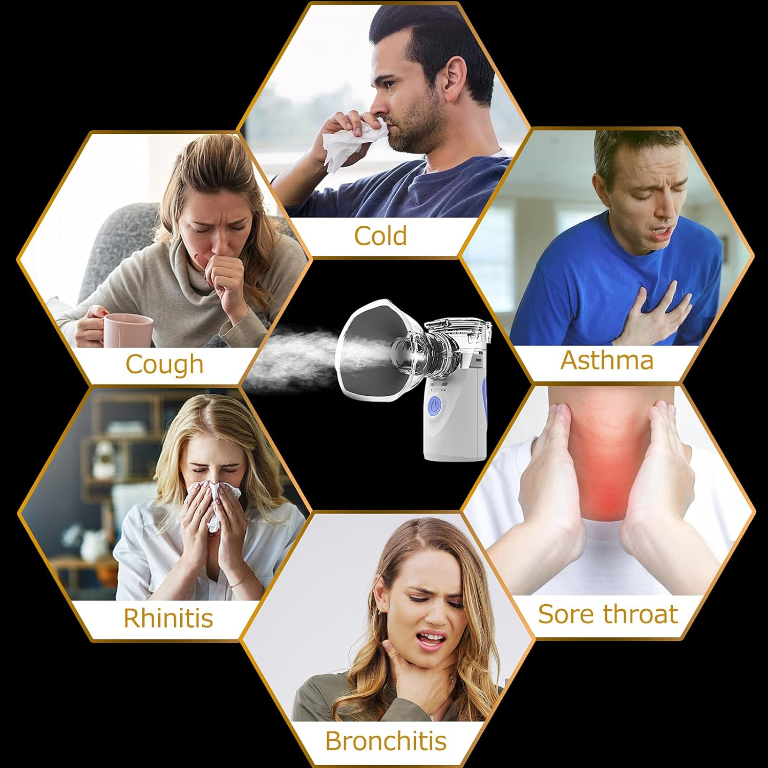 Skuggor Compact Portable Handheld Nebulizer Device For Home Use