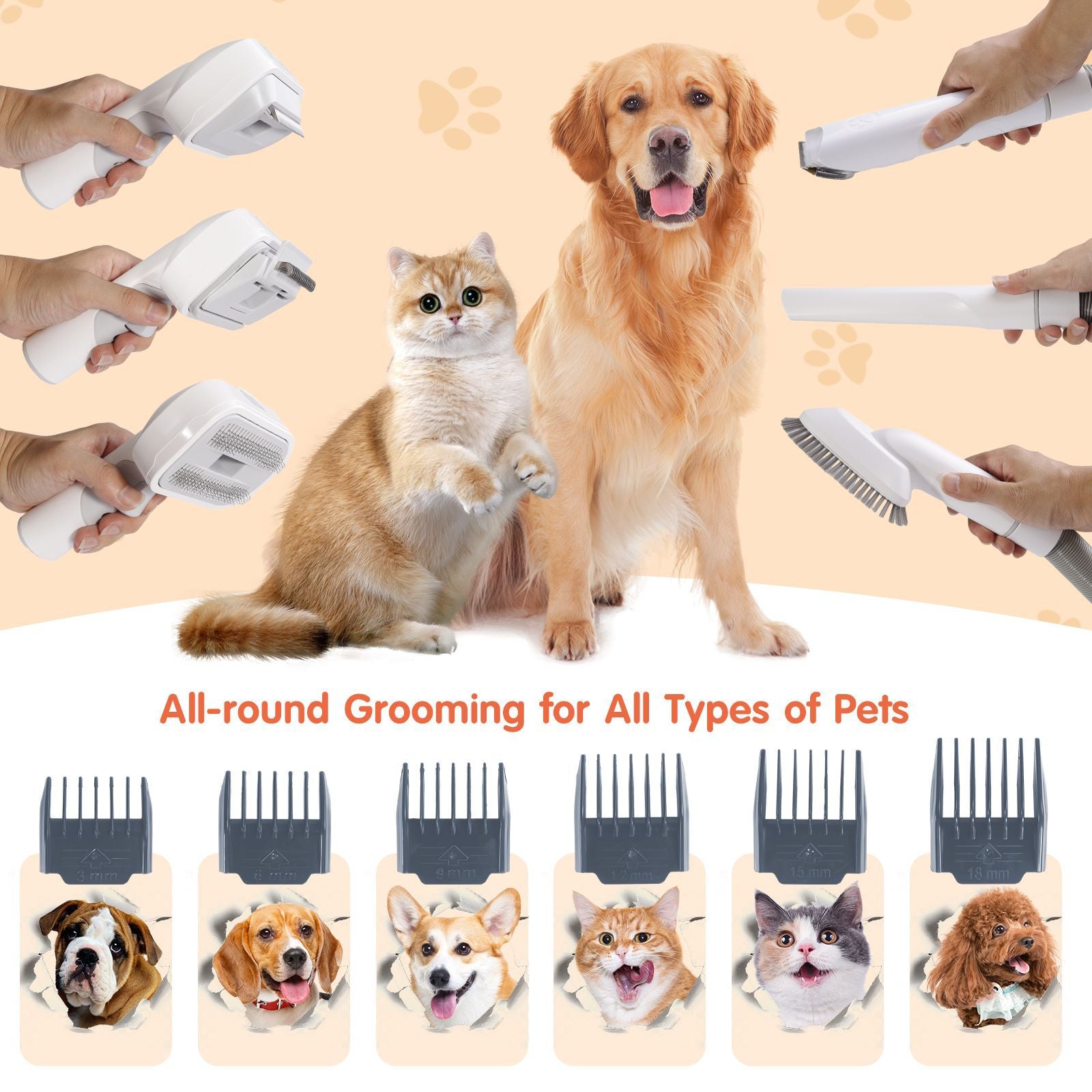 WhisperGroom™ | Dog Grooming Vacuum Kit