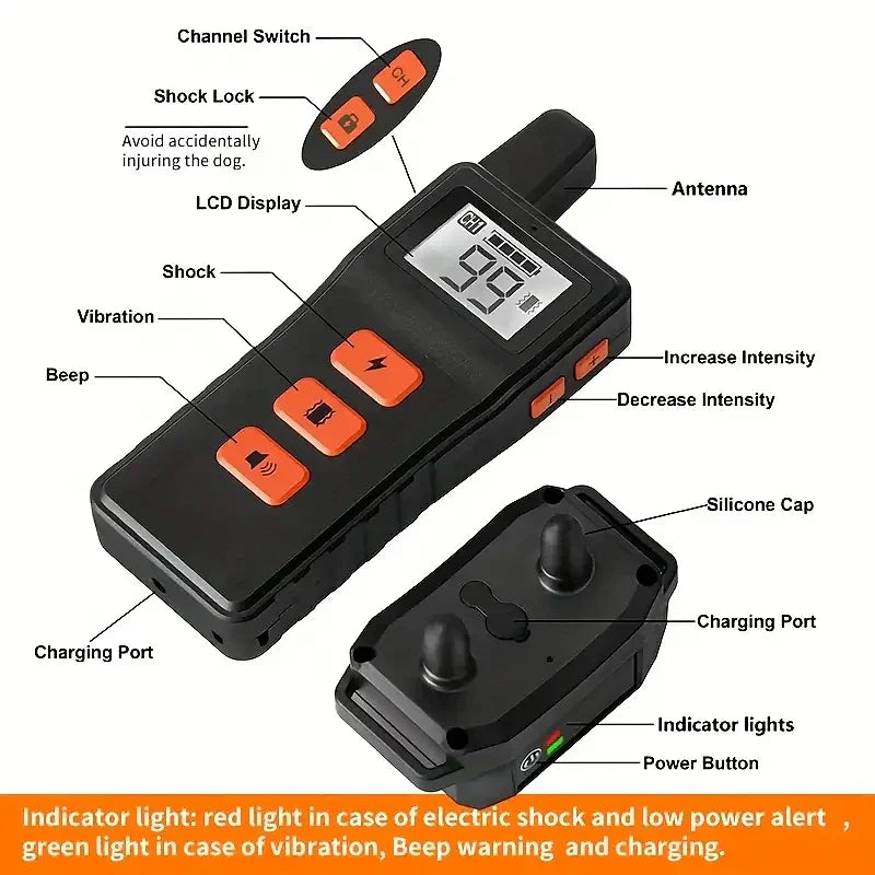 Skuggor Premium Waterproof Dog Training Collar With Remote