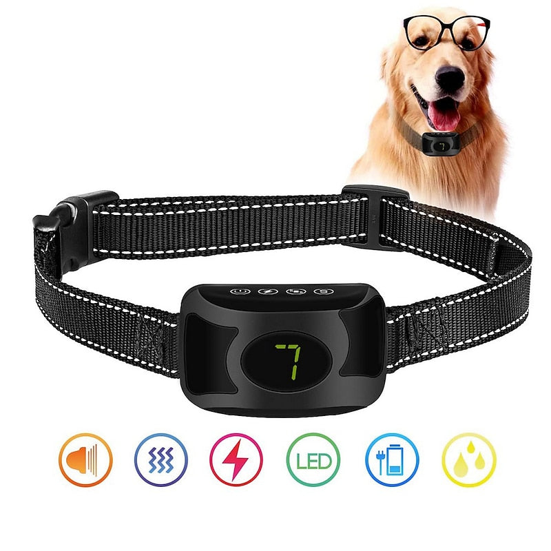 Skuggor Rechargeable Bark Collar With Adjustable Sensitivity And Training Modes