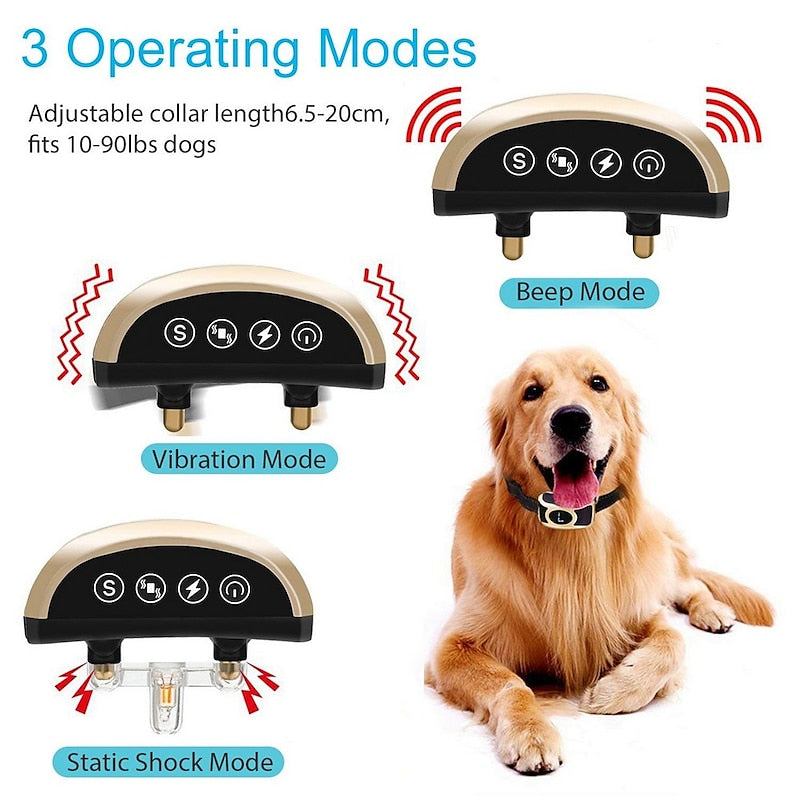 Skuggor Rechargeable Bark Collar With Adjustable Sensitivity And Training Modes