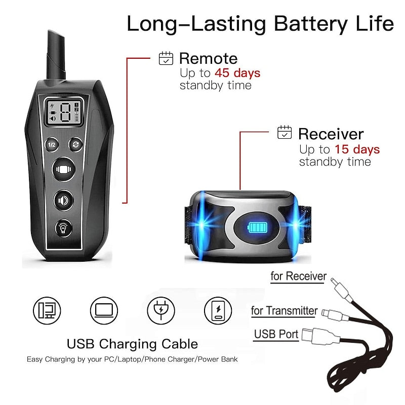 Skuggor CalmPath No Shock Dog Training Collar With Remote Control