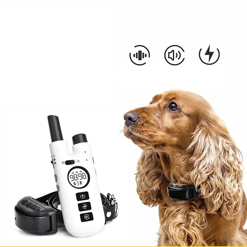 Skuggor Smart Bark Collar for Dogs, Rechargeable and Waterproof