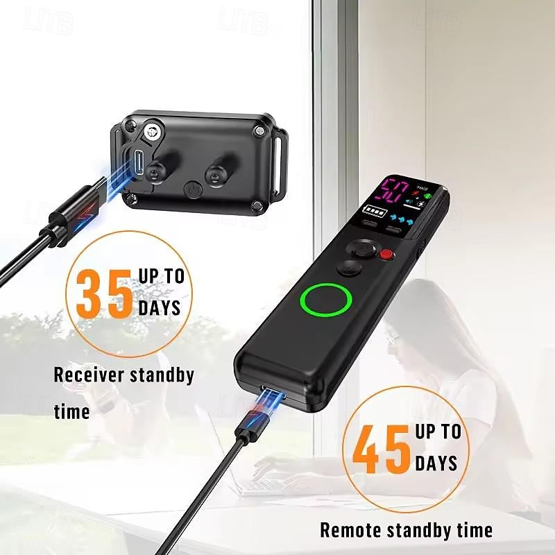 Skuggor Smart Dog Training Collar With Remote Control System For Pets