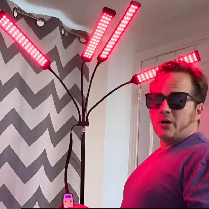 Skuggor Infrared And Red Light Therapy Lamp With Four Adjustable Heads