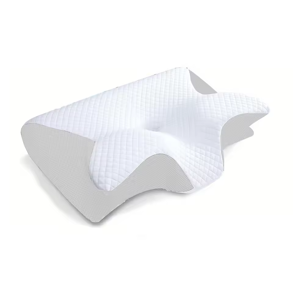 Skuggor Dual Function Memory Foam Cervical Pillow for Adjustable Orthopedic Neck Support