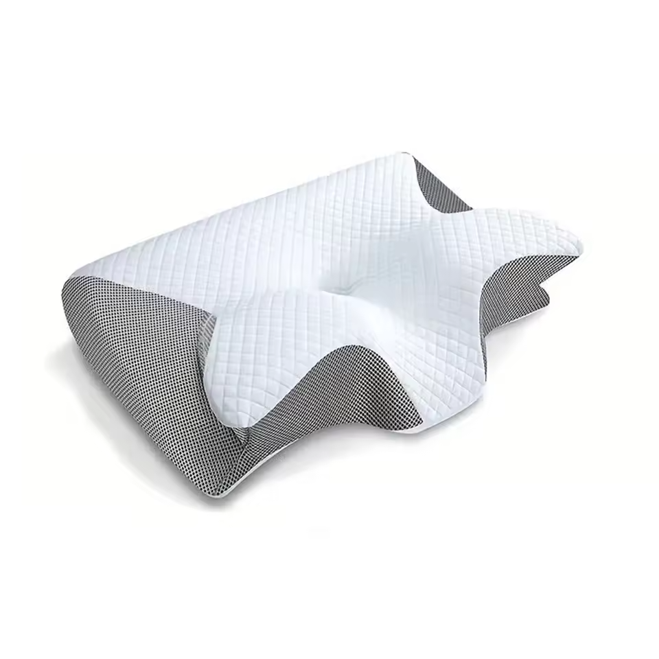 Skuggor Dual Function Memory Foam Cervical Pillow for Adjustable Orthopedic Neck Support