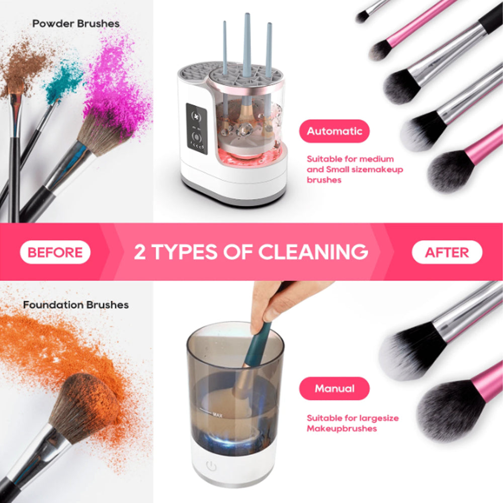 Skuggor Upgraded Rechargeable Electric Makeup Brush Cleaner