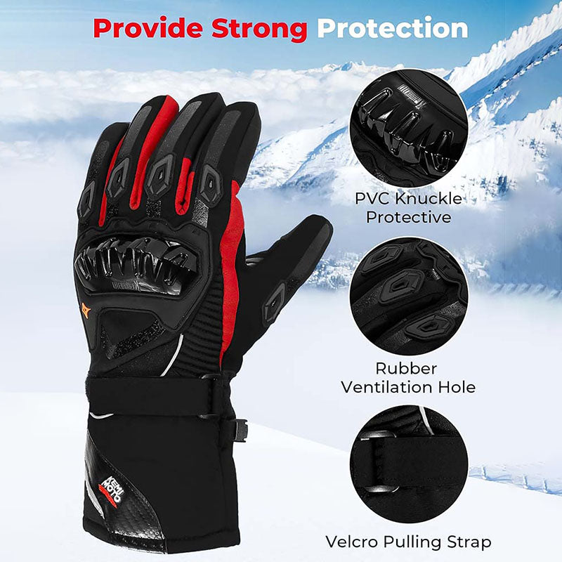 Skuggor Waterproof Winter Motorcycle Gloves | CE & 2KP Approved