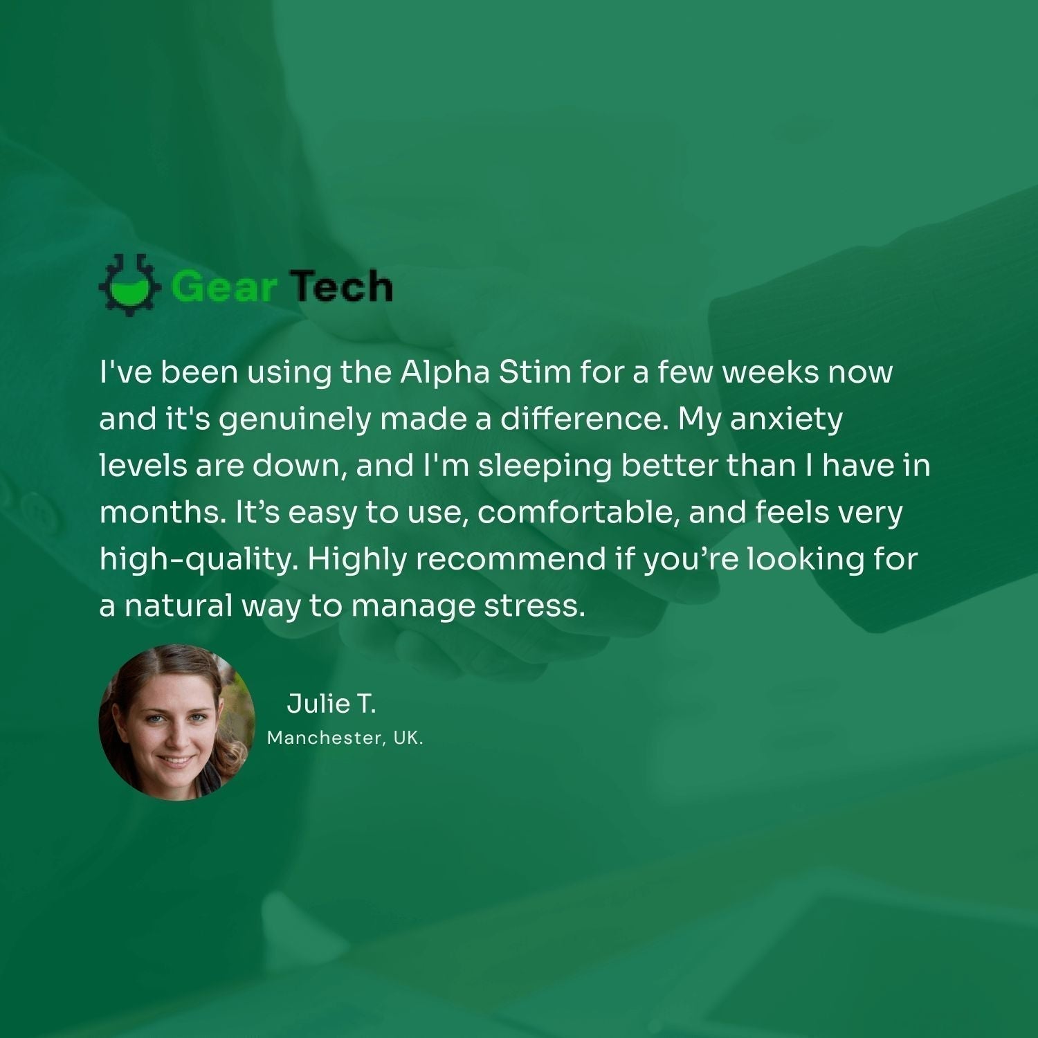 Skuggor AuraStim Cranial Electrotherapy Therapy Device System Edition