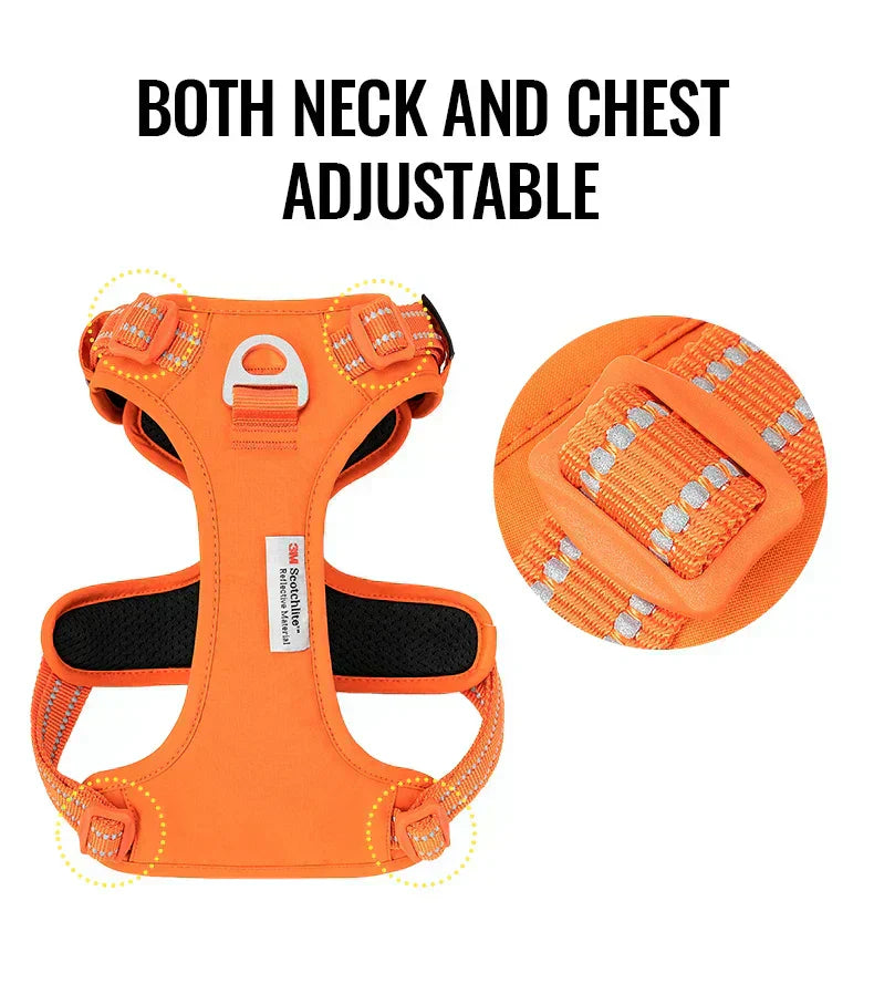 Skuggor TrailGlow No-Pull Nylon Reflective Dog Harness For Everyday Walks