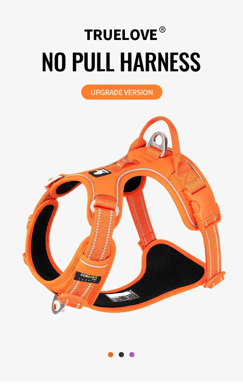 Skuggor TrailGlow No-Pull Nylon Reflective Dog Harness For Everyday Walks