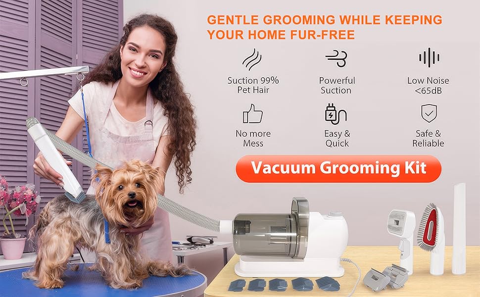 WhisperGroom™ | Dog Grooming Vacuum Kit