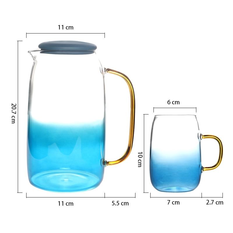 Azure Ombre Glass Pitcher Set | Skuggor