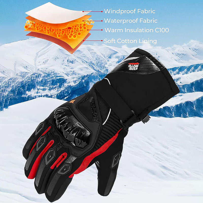 Skuggor Waterproof Winter Motorcycle Gloves | CE & 2KP Approved