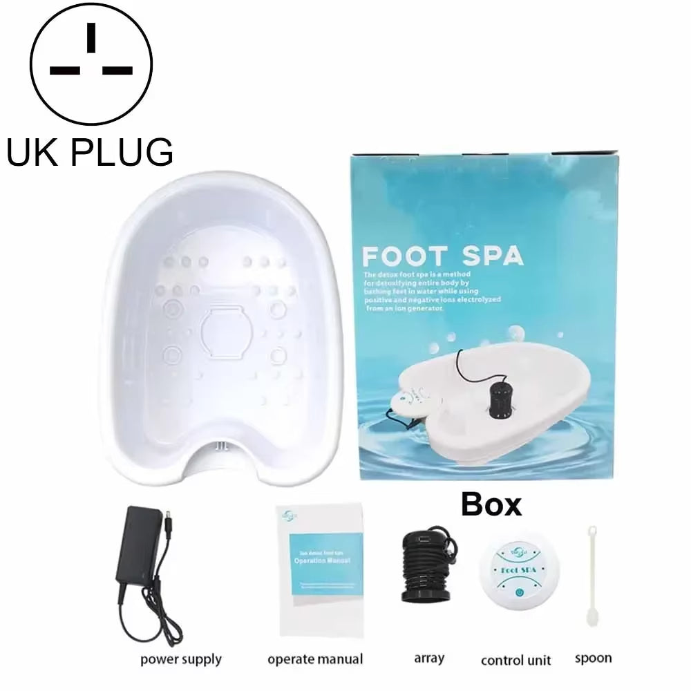 Skuggor PureFlow Ionic Detox Foot Bath System For Home Spa Use
