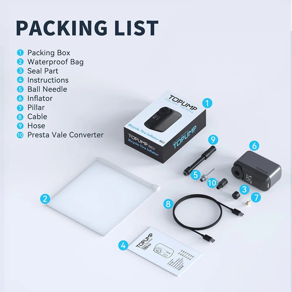 Skuggor VeloNova Smart Electric Mini Bike Pump Pro Portable