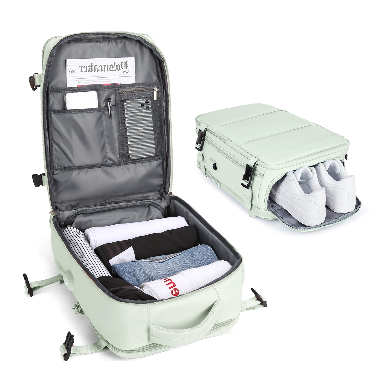 Skuggor Intelligent Expandable Travel Backpack for Everyday Use