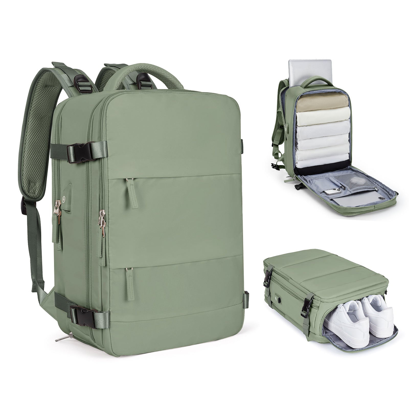 Skuggor Intelligent Expandable Travel Backpack for Everyday Use