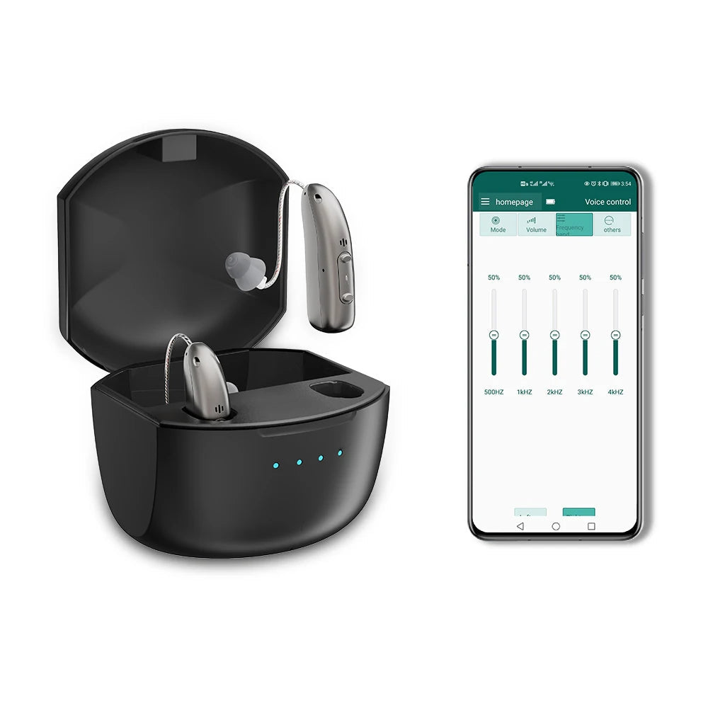 VeraHear Pro Rechargeable Bluetooth Hearing Aids With App