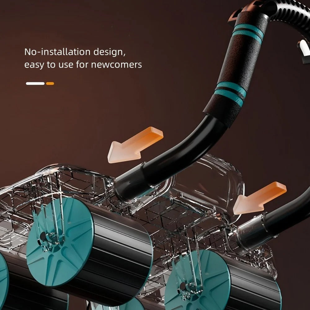 Skuggor FlexCore Automatic Rebound Ab Wheel With Elbow Pads