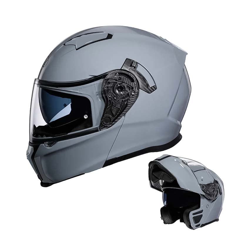Skuggor Dual Visor Modular Flip-Up Helmet With DOT And ECE Certification