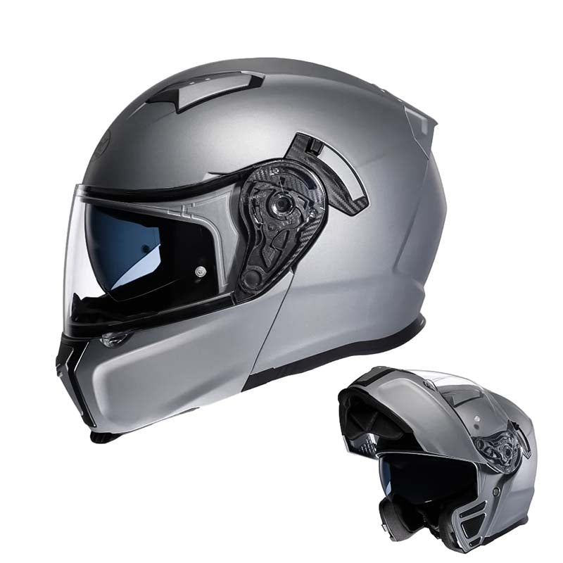 Skuggor Dual Visor Modular Flip-Up Helmet With DOT And ECE Certification