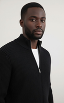 Men’s Ribbed Zip Sweater